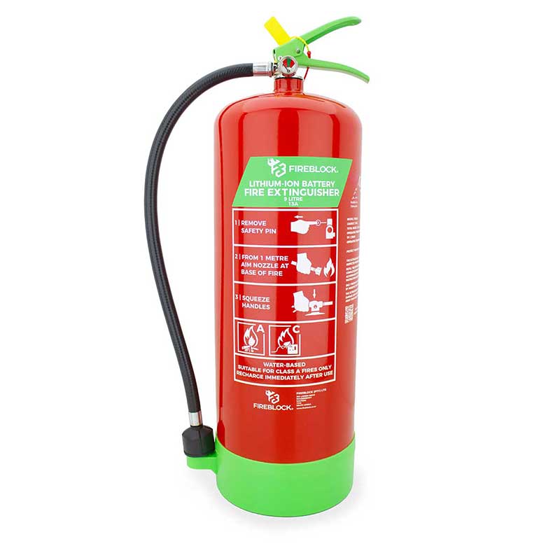 Fireblock Lithium Fire Extinguisher 9L Class L