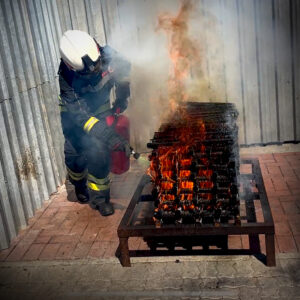 Fireblock Extinguishers being certified