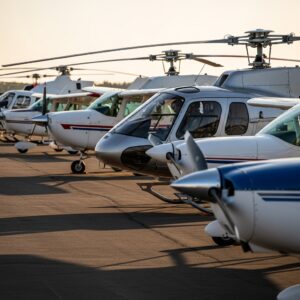 Helicopters & light aircraft